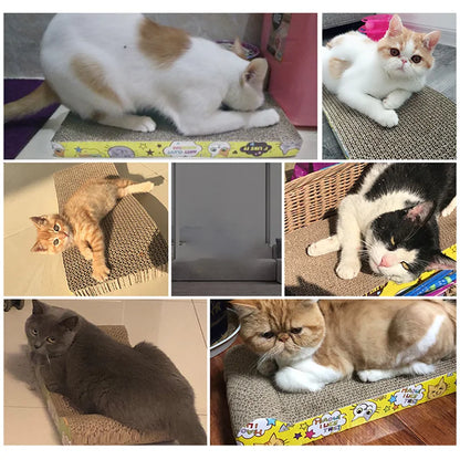 Cat scratching board with corrugated cardboard – durable and reversible, protects furniture from scratching