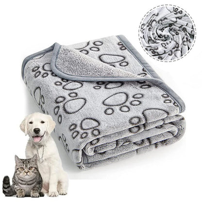 Soft fluffy pet blanket for cats and dogs – cozy and warm, available in multiple sizes and colors