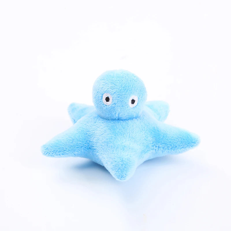 Ocean catnip plush toy for cats – bite-resistant soft cloth, available in 5 colors