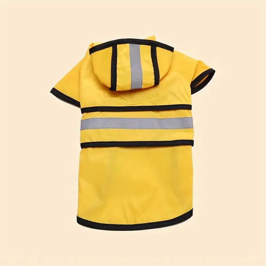 Waterproof dog raincoat – lightweight polyester, keeps dogs dry in rain
