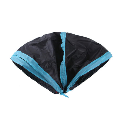 Foldable cat tunnel – collapsible play tunnel for cats with crinkle sound and peek-a-boo hole
