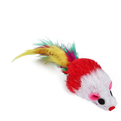 Cat toy variety pack with interactive toys – includes feather wand, ball and mouse toys for cats