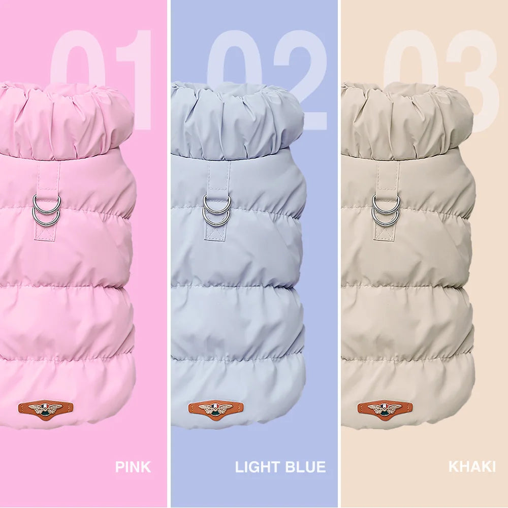Jacket for small and medium dogs – warm cotton-polyester blend, ideal for autumn and winter