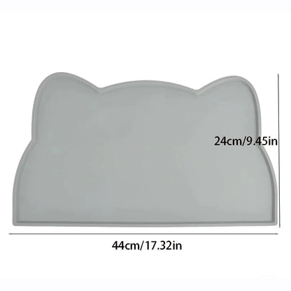 Silicone pet feeding mat for cats and dogs – non-slip, waterproof and easy to clean