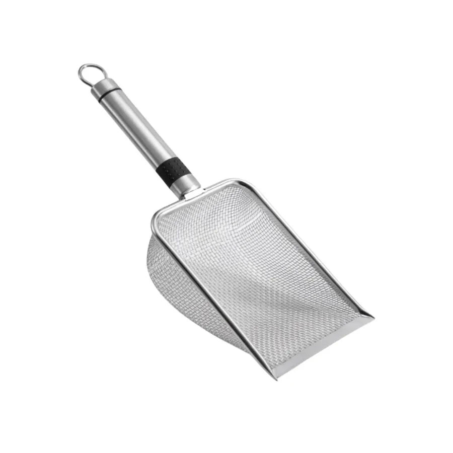 Stainless steel cat litter scoop – durable and rust-resistant, with long ergonomic handle