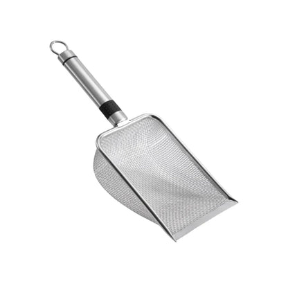 Stainless steel cat litter scoop – durable and rust-resistant, with long ergonomic handle
