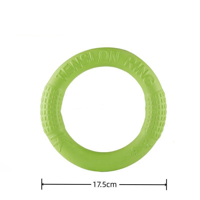 Dog ring toy – durable rubber chew toy for dogs of all sizes