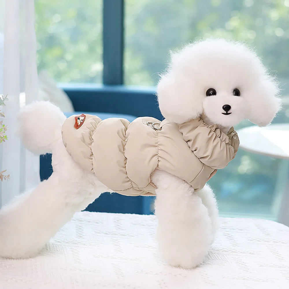 Jacket for small and medium dogs – warm cotton-polyester blend, ideal for autumn and winter