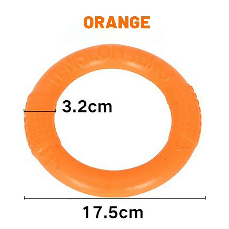 Dog ring toy – durable rubber chew toy for dogs of all sizes