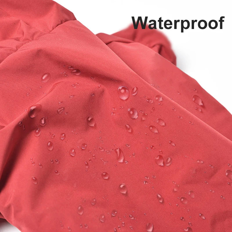 Waterproof winter pet coat for dogs – warm fleece lining, available in multiple sizes and colors