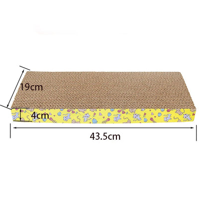 Cat scratching board with corrugated cardboard – durable and reversible, protects furniture from scratching
