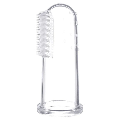 Pet finger toothbrush for cats and dogs – soft silicone bristles, easy to use for dental care