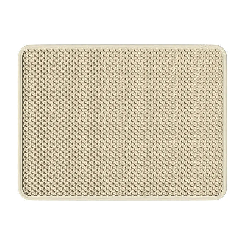Double-layer waterproof cat litter mat – traps litter and moisture, easy to clean and available in multiple sizes