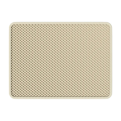 Double-layer waterproof cat litter mat – traps litter and moisture, easy to clean and available in multiple sizes