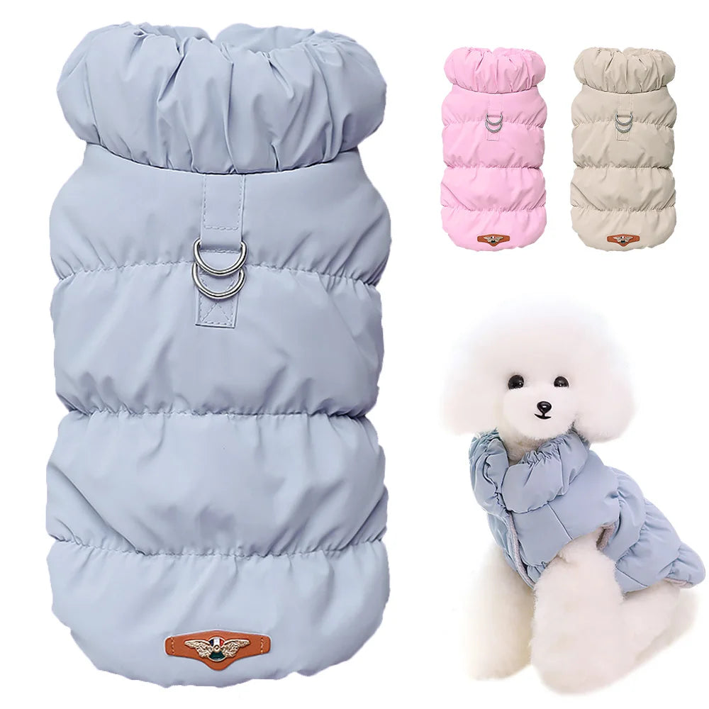 Jacket for small and medium dogs – warm cotton-polyester blend, ideal for autumn and winter