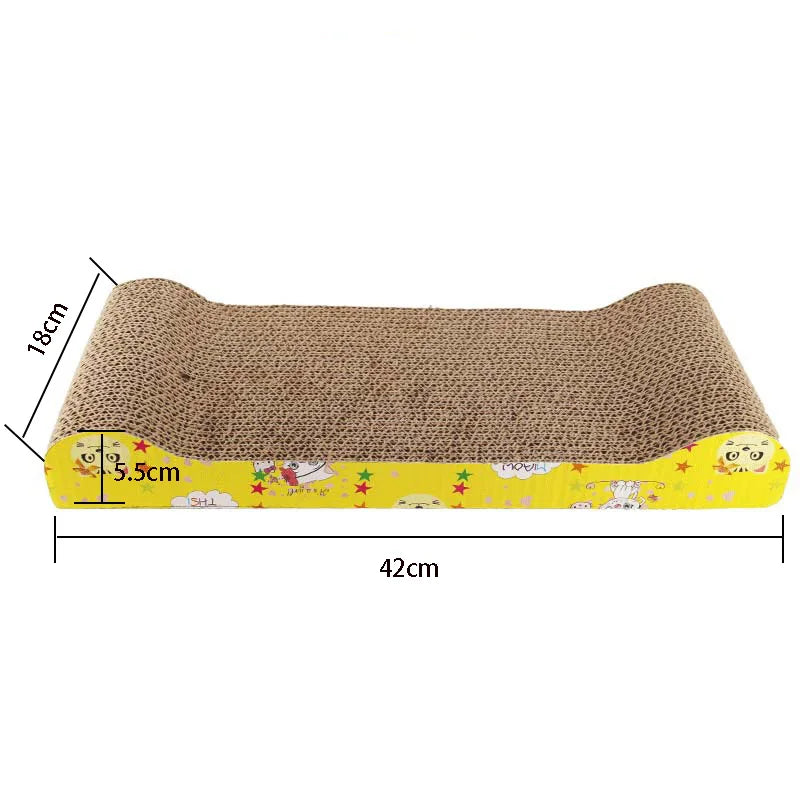 Cat scratching board with corrugated cardboard – durable and reversible, protects furniture from scratching