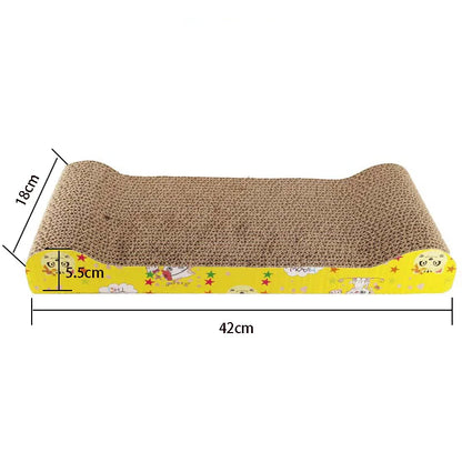 Cat scratching board with corrugated cardboard – durable and reversible, protects furniture from scratching