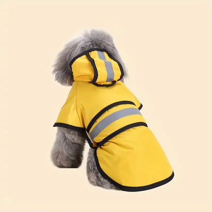 Waterproof dog raincoat – lightweight polyester, keeps dogs dry in rain