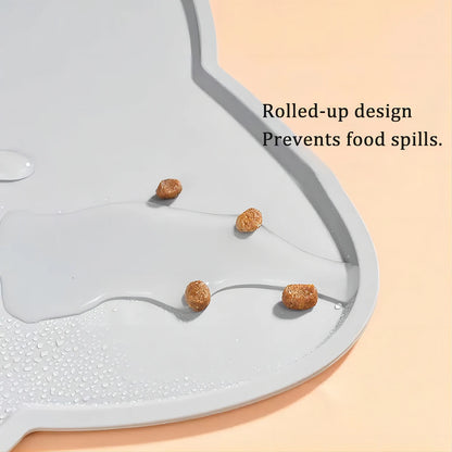 Silicone pet feeding mat for cats and dogs – non-slip, waterproof and easy to clean