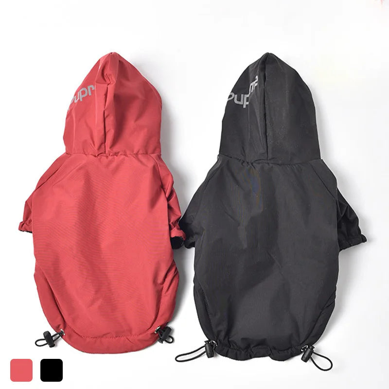 Waterproof winter pet coat for dogs – warm fleece lining, available in multiple sizes and colors