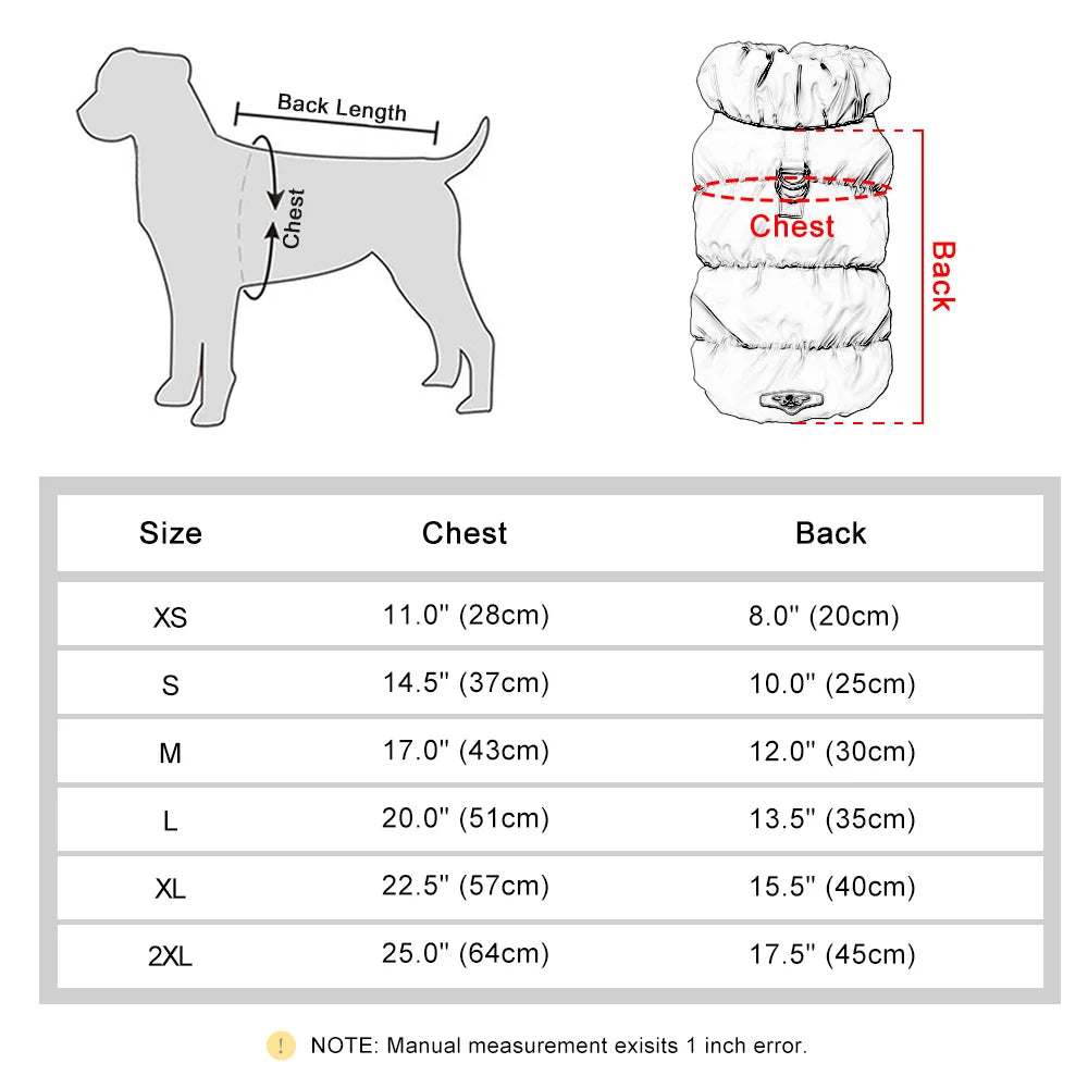 Jacket for small and medium dogs – warm cotton-polyester blend, ideal for autumn and winter