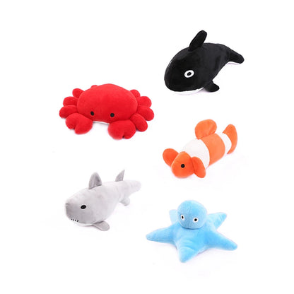 Ocean catnip plush toy for cats – bite-resistant soft cloth, available in 5 colors