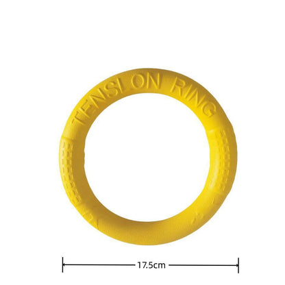 Dog ring toy – durable rubber chew toy for dogs of all sizes