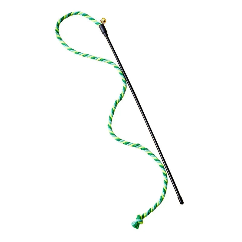 Interactive feather cat toy with bell and ribbon – soft PP cotton, available in packs of 1 to 3