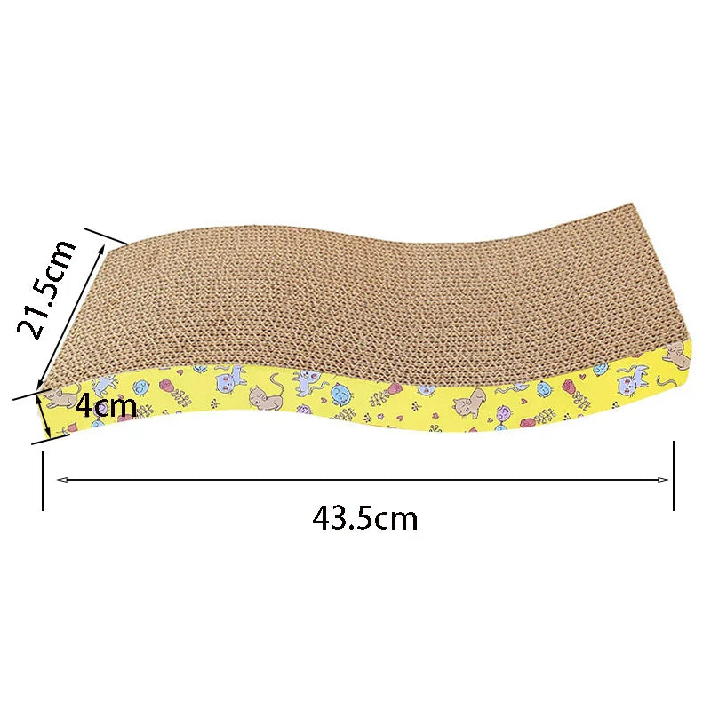 Cat scratching board with corrugated cardboard – durable and reversible, protects furniture from scratching